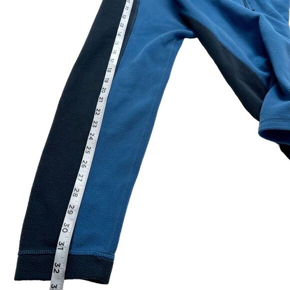 L.L. Bean Mens Blue Colorblocked 1/4th Zip Pullover Fleece Sweatshirt Large - Picture 9 of 9